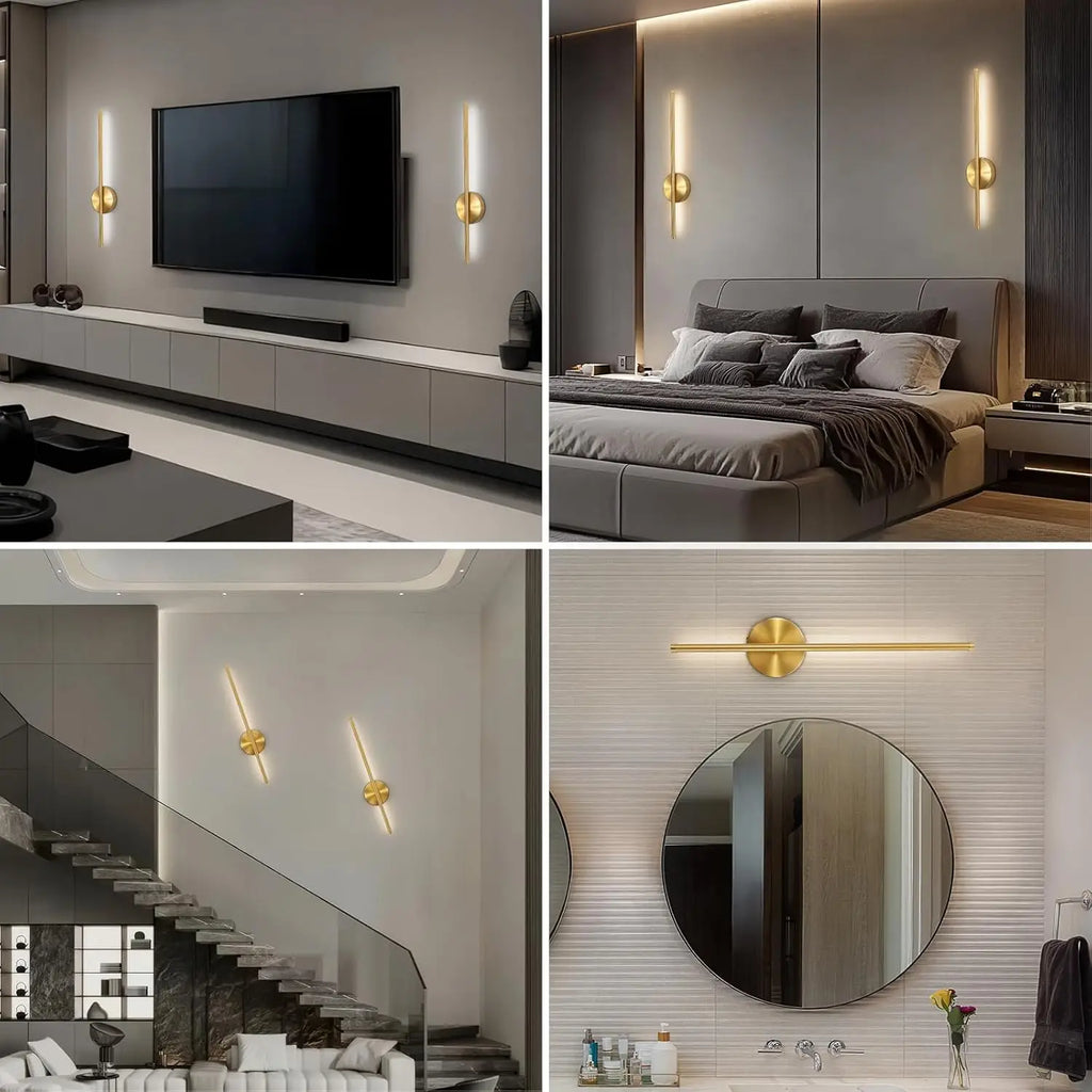 LED Rechargeable Wall Light Installation Free Wall Sconce 1PC 50CM  Dimming For Livingroom Sofe Beside Bedroom Wall Decor Lamp